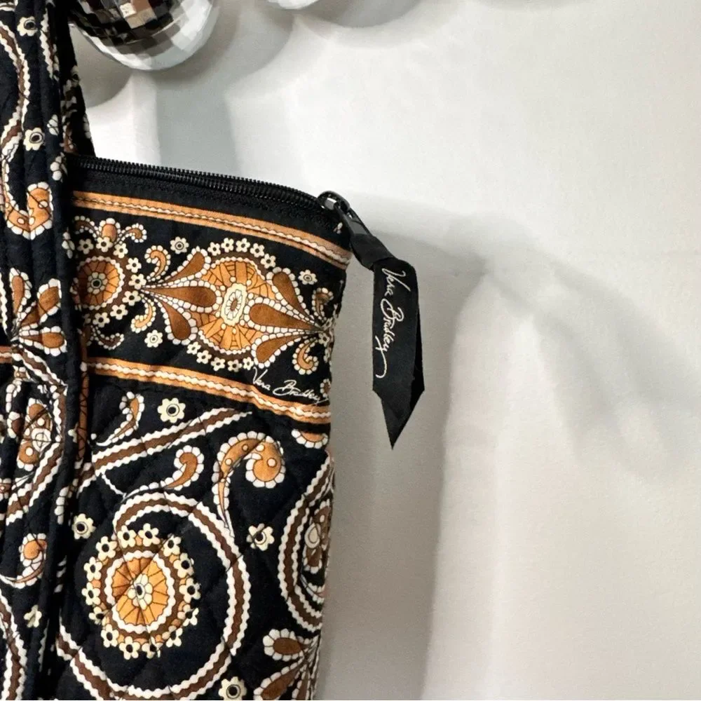 Vera Bradley quilted shoulder bag Caffe Latte Paisley pattern - Picture 2 of 3
